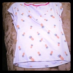 Short sleeve pineapple top
